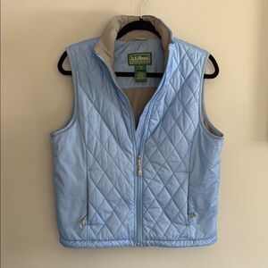 L.L. Bean Quilted Light Blue Women's Vest